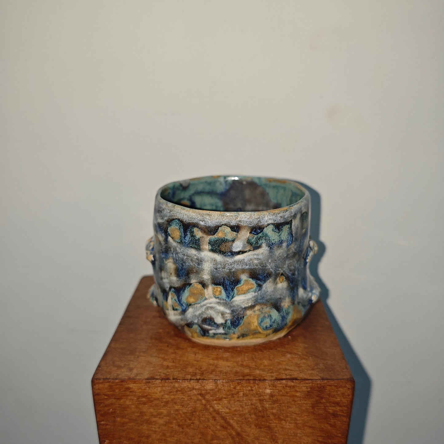 #HUMANEHUMANELY—9X8 COFFEE CUP 8 OZ [COBALT SERIES 003]